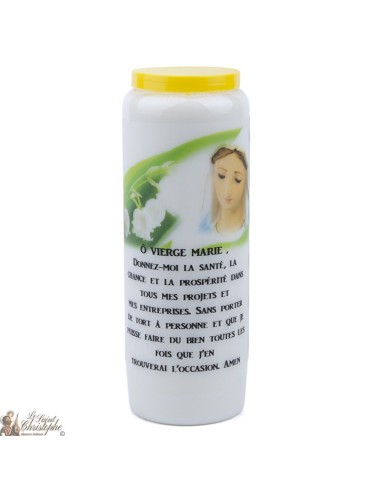 Bougies Neuvaines à la Vierge Marie  - prière français - 6