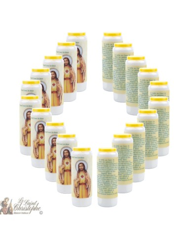 Candles Novenas to the Sacred heart of jesu -  french Prayer