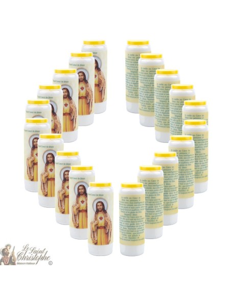 Bougies Neuvaines au Sacré Coeur de Jésus  - prière  Français