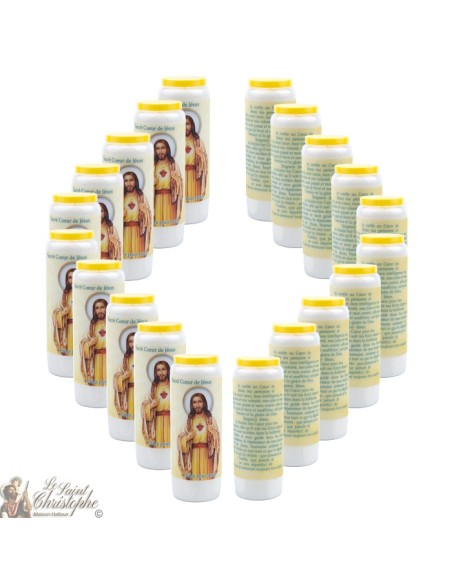 Bougies Neuvaines au Sacré Coeur de Jésus  - prière  Français - 2
