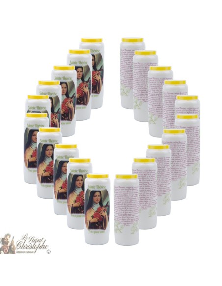 Bougies Neuvaines à Sainte Thérèse - prière français - 2