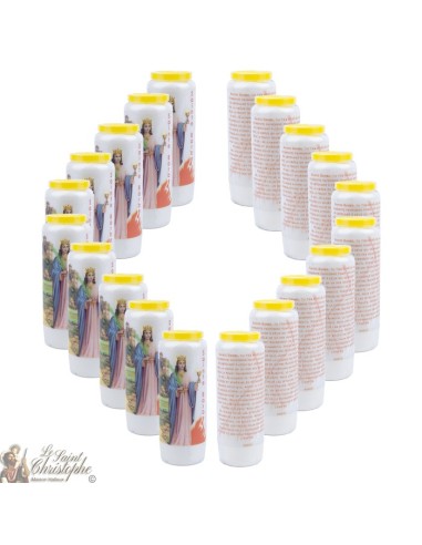 Velas Novena a  santa Barbe - Oración francés  