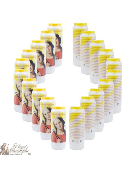 Candles Novenas to  Saint 	Apolline – french  Prayer  