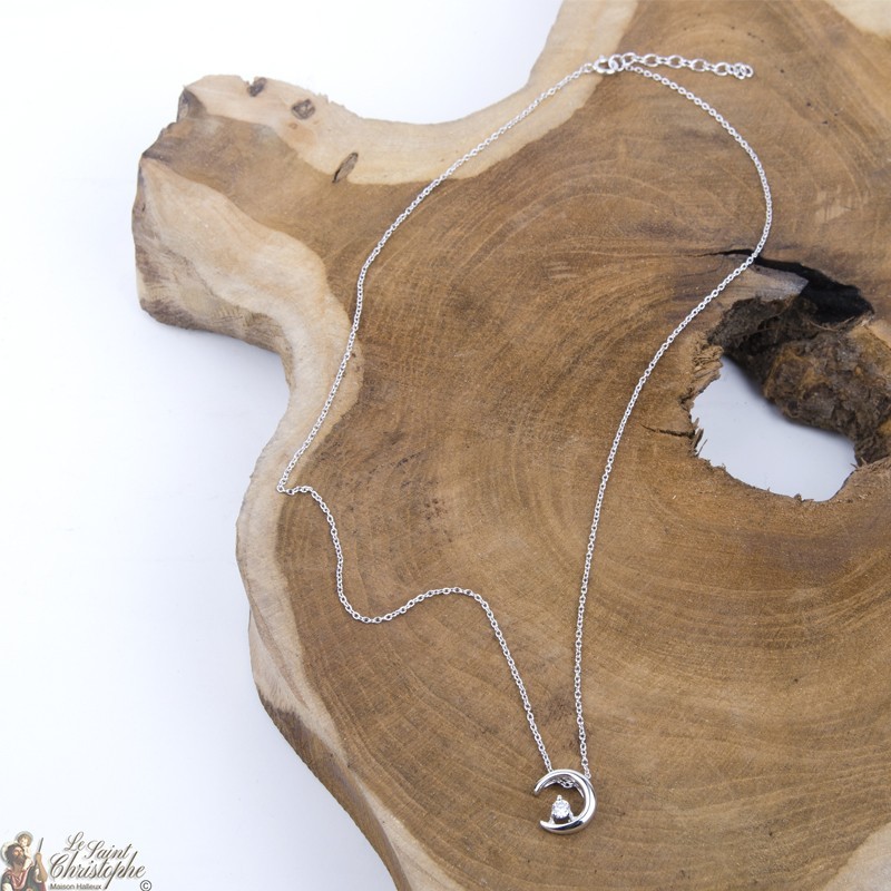 Collana multicolore STRASS trasversale d'argento