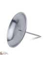 Kerzenständer Pic für Kranz - silberfarbenen  - 10 cm