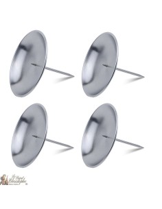 Pic candeliere per Corona - color argento - 10 cm 2