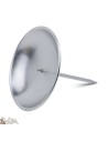 Bougeoir Pic pour couronne de fleurs  - couleur argent - 8 cm