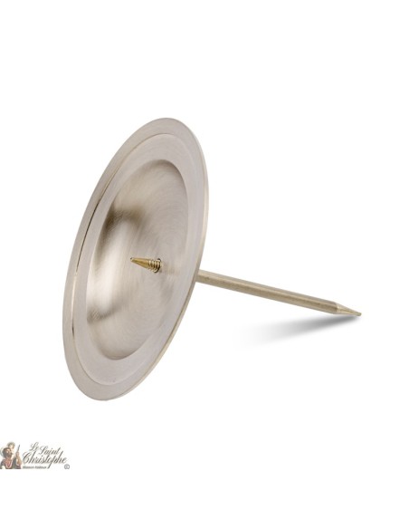 Kerzenständer Pic für Kranz -  goldene Farbe - 8,5 cm