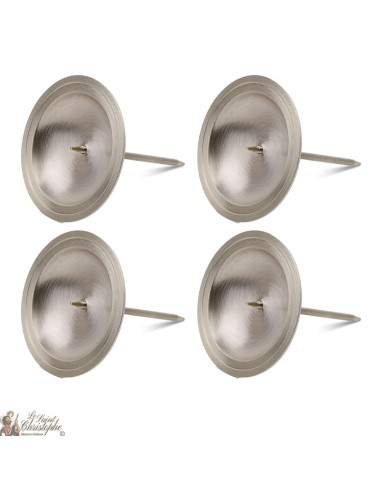 Candleholder for flowers crown -  golden color - 7 cm