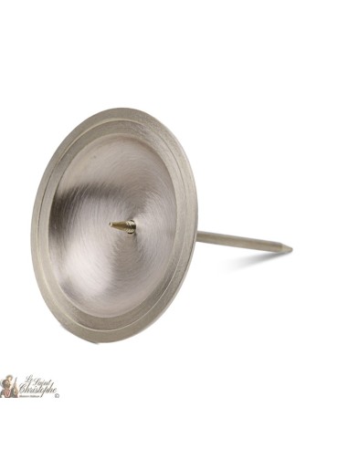 Candleholder for flowers crown -  golden color - 7 cm