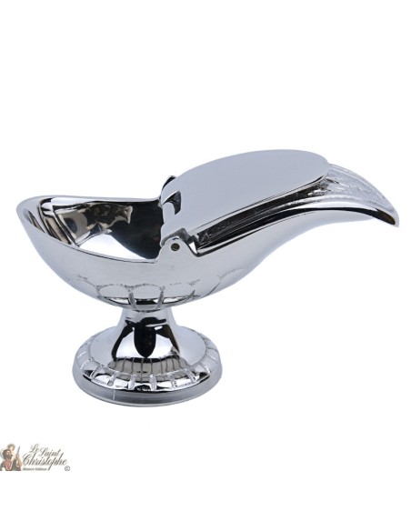 Shuttle container incense silver color