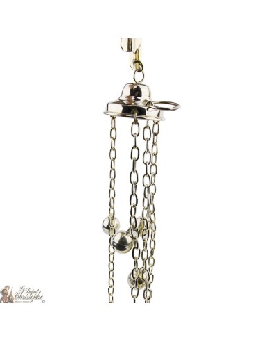 Censer carved with bells - 25 cm