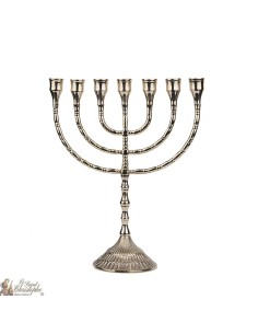 Bougeoir Menorah en cuivre - 30 cm 