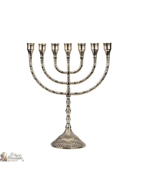 Kandelaar Menorah koper - 30 cm