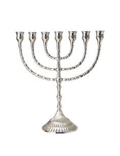 Candeliere di rame Menorah - 30 cm