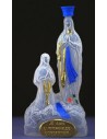 Bouteille à eau bénite statue Apparition de Lourdes - 20 cm 