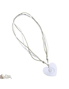 Collier Cordon Cœur oeil de Sainte Lucie  2