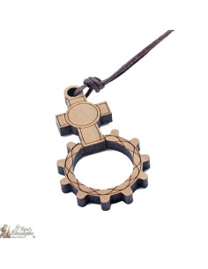 Necklace Cord with Ten Wooden Pendant 2