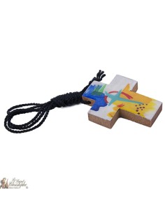 Anhänger Kreuz Holz Mexiko