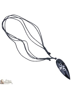 Necklace cord surfboard with cross