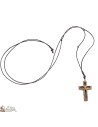 Ketting koord met olijfhout Cross