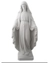  Statue de la Vierge Miraculeuse coorée en Albatre -  23 cm