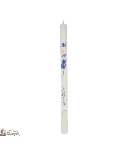 Kommunion Kerze Beige 40 cm