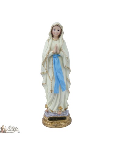 Nuestra Señora de Lourdes - estatua fosforescente - 22 cm