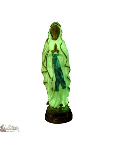 Notre Dame de Lourdes - statue  phosphorescente - 22 cm