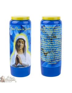 blue Candles Novenas to Our Lady of Banneux model 2 – french Prayer 2