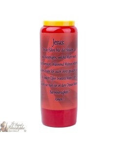 Candele Novene  rossi a Cristo Misericordioso - Preghiera tedesco 2