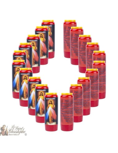  Novenas velas rojas a Cristo Misericordioso - Oración alemán