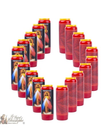 Red Candles Novenas to Christ the Merciful - German Prayer