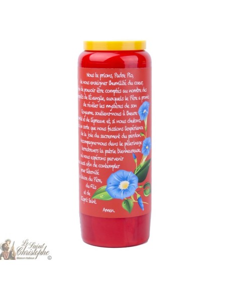  Novenas velas rojas a Pío de Pietrelcina - Oración francés
