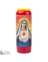 Candele Novene  rossi a Cuore Immacolato di Maria - Preghiera francese