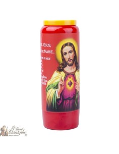 Red Candles Novenas to Hearts of Mary and Jesus - French Prayer 2