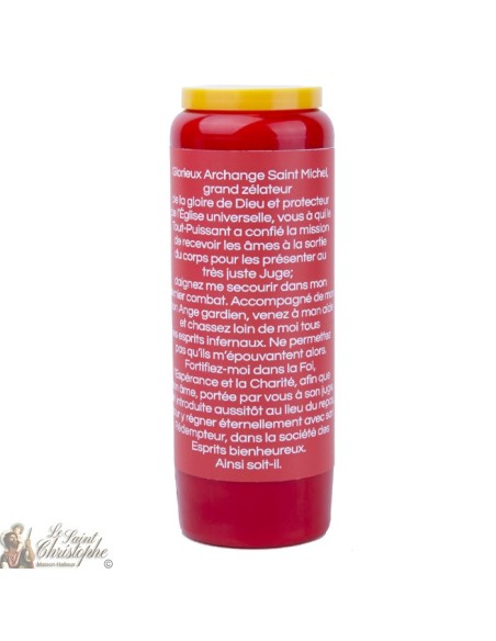 Red Candles Novenas to Saint Michael - French Prayer