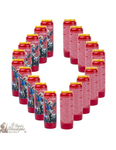 Red Candles Novenas to Saint Michael - French Prayer