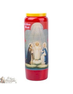  Novenas velas rojas a Sagrada Familia - Oración francés