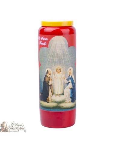  Novenas velas rojas a Sagrada Familia - Oración francés