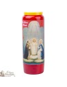 Candele Novene  rossi a Sacra Famiglia - Preghiera francese