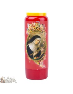 Red Candles Novenas to Saint Rita - French Prayer