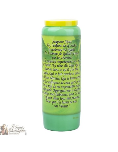 Green Candles Novenas to Jesus  - French Prayer