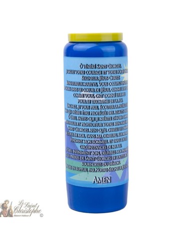 blue Candles Novenas to Saint George – french Prayer