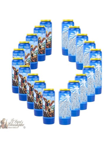 blu Candele Novene a San Michele - Preghiera francese