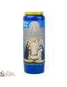 Velas Novena azul a Sagrada Familia - Oración francés