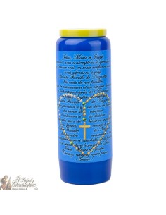 blu Candele Novene a Sacra Famiglia - Preghiera francese 2