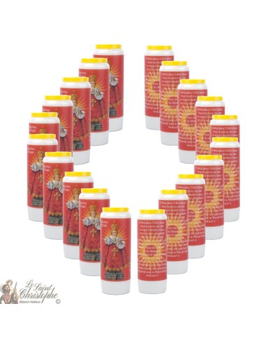 Candles Novenas to Infant Jesus of Prague -2-  French Prayer