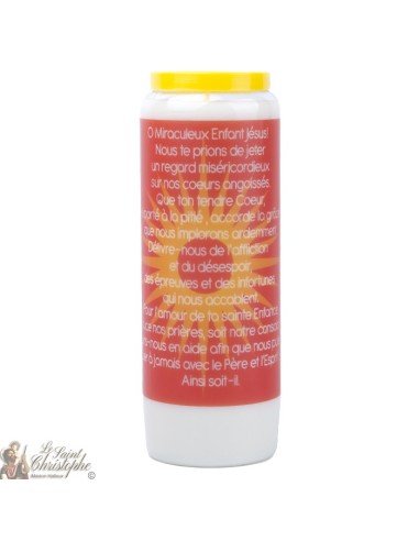 Kerzen Novenen zu Prager Jesulein - 2 - Gebet Französisch