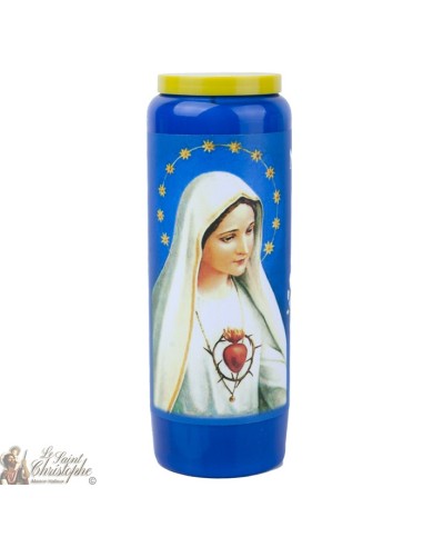 blu Candele Novene a La Madonna di Fatima - Preghiera francese